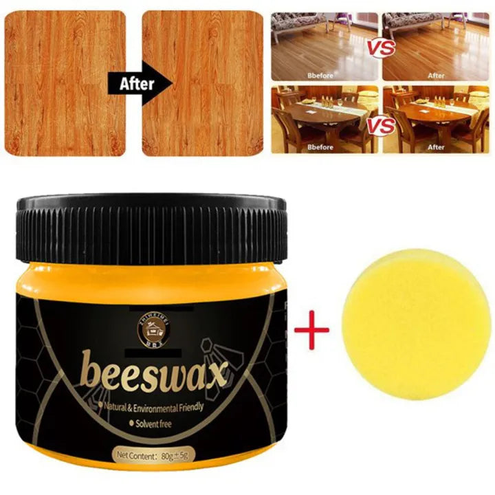 Natural Beeswax Wood Polish & Cleaner – Multi-Purpose Furniture & Floor Care Solution ( Free Home Delivery 🚚 )