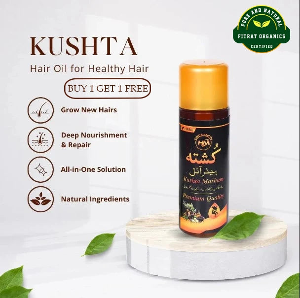 Revitalize Your Hair with Our Anti-Hair Loss Hair Oil - Promotes Density & Growth (120ml, Buy 1 Get 1 Free)